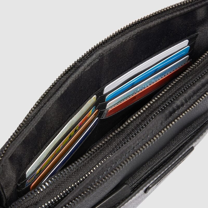 Leather Clutch with RFID Protection