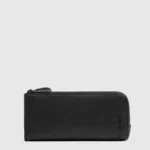 Leather men's pouch with glasses compartment