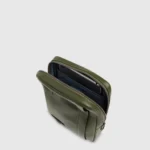 Leather Compact Crossbody Bag with RFID