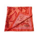 Silk scarf 70x70 Geo print