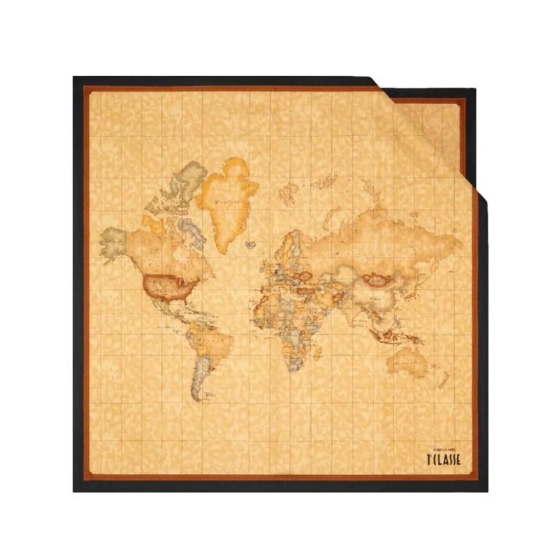 Geo Classic silk square scarf 70x70