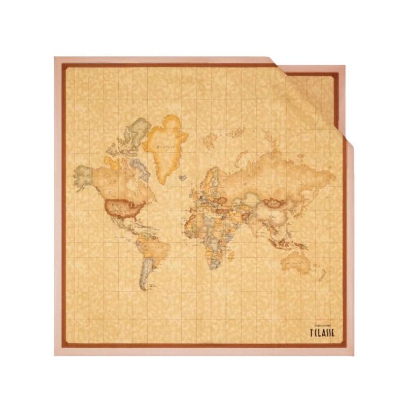 Geo Classic silk square scarf 70x70