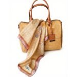 Geo Classic silk square scarf 70x70