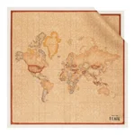 Geo Classic silk square scarf 70x70