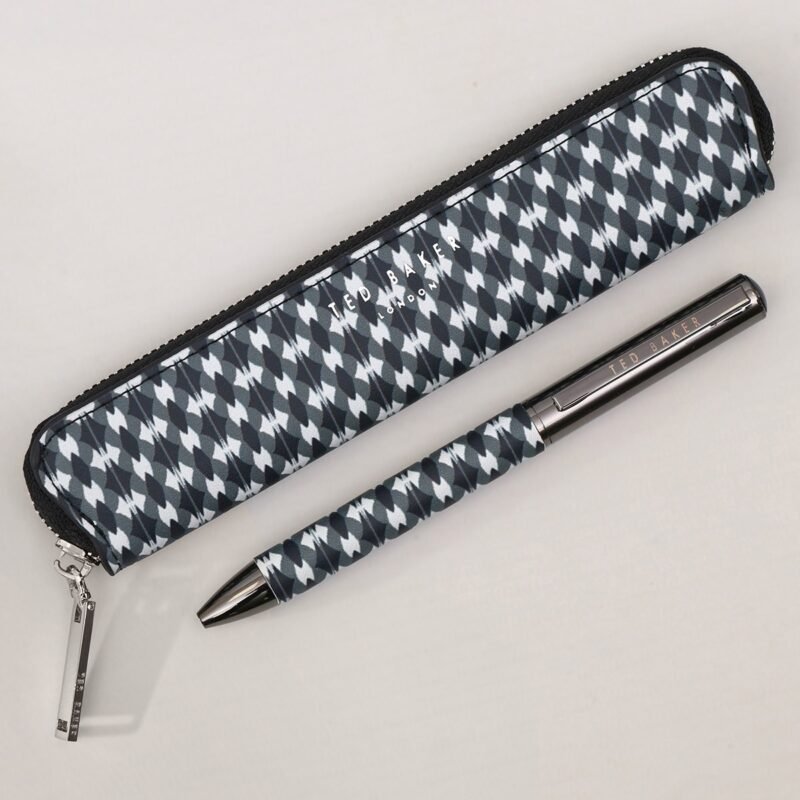 GLENVIL Printed Pencil Case and Pen Set