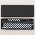 GLENVIL Printed Pencil Case and Pen Set