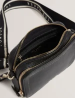LINZIE Webbing Leather small Crossbody Camera Bag