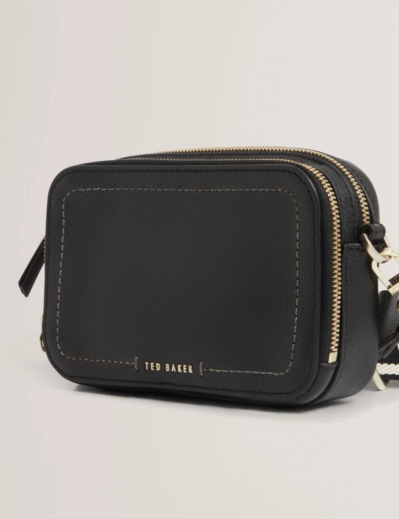 LINZIE Webbing Leather small Crossbody Camera Bag