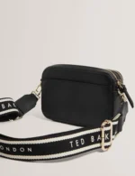 LINZIE Webbing Leather small Crossbody Camera Bag