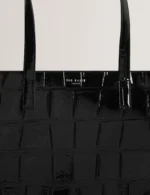 VIVVIEN Croc Effect Extra Large Wide Icon Tote Bag