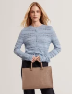 RENNEA Bar Detail Large Tote Bag