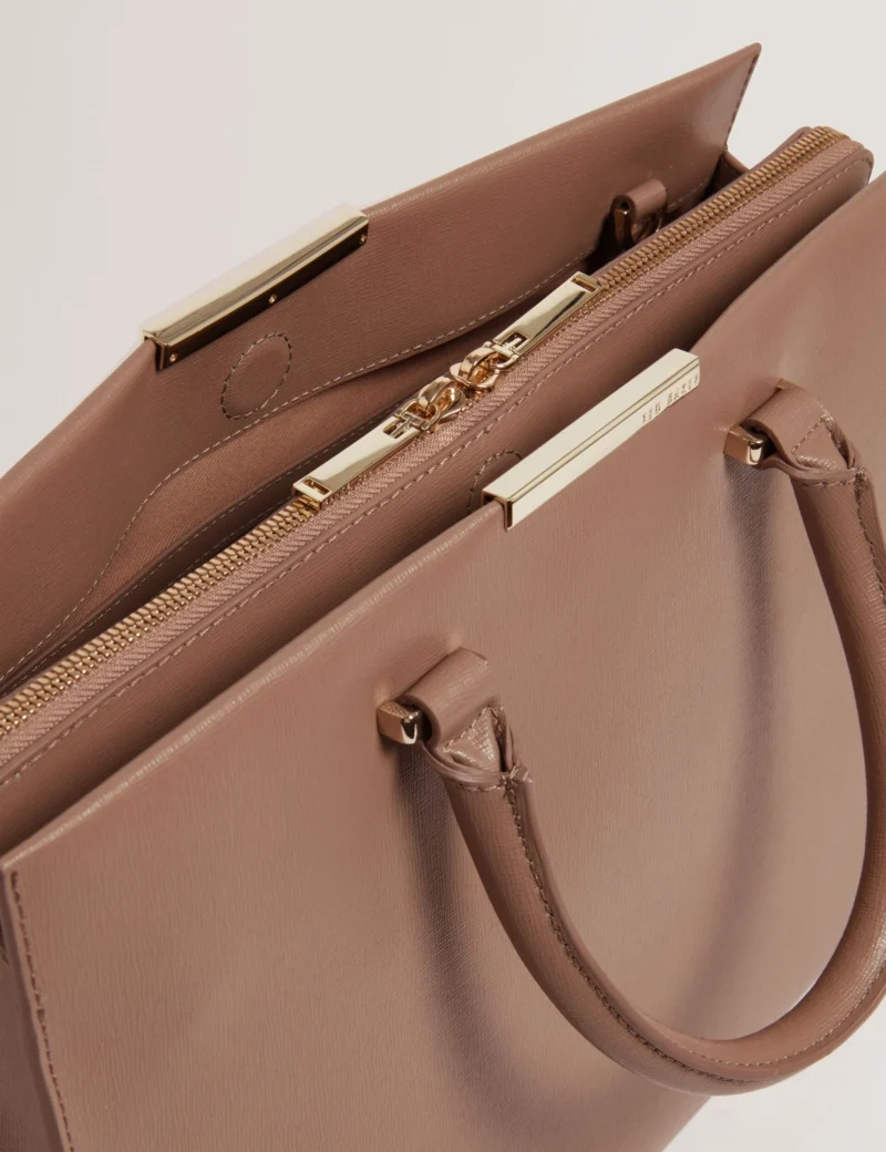 RENNEA Bar Detail Large Tote Bag
