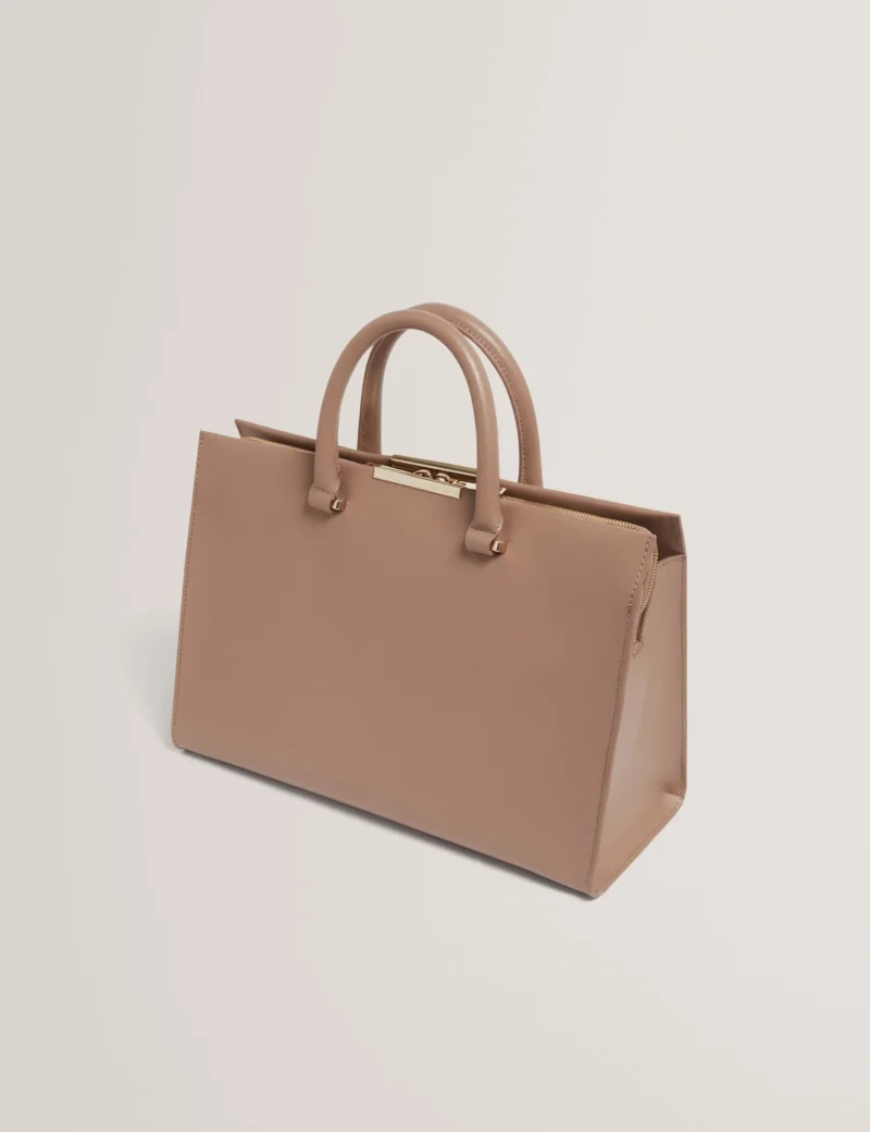 RENNEA Bar Detail Large Tote Bag