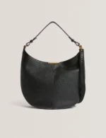 AMMILIA Slouchy Leather Hobo Bag Bar Detail