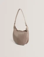 AMMILIA Slouchy Leather Hobo Bag Bar Detail