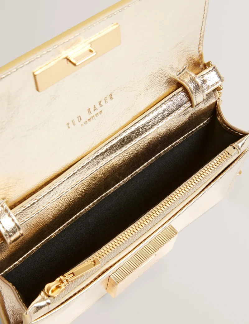 MAHIRIA lock detail Purse with chain strap