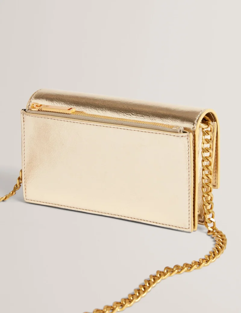 MAHIRIA lock detail Purse with chain strap