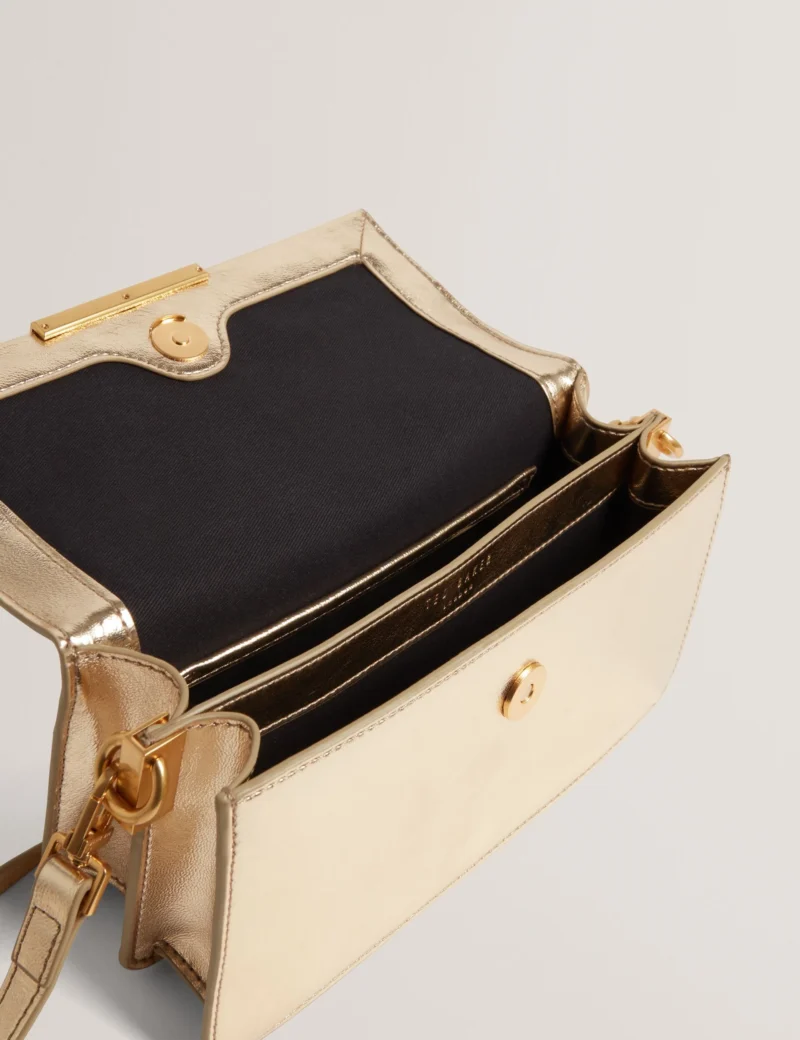 RENNYEE Crossbody Bag with Elongated Bar Detail