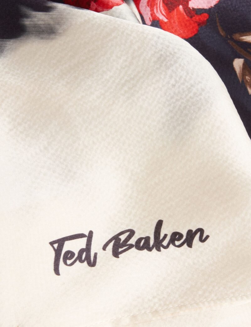 TEEAAH Printed Silk Cape Scarf
