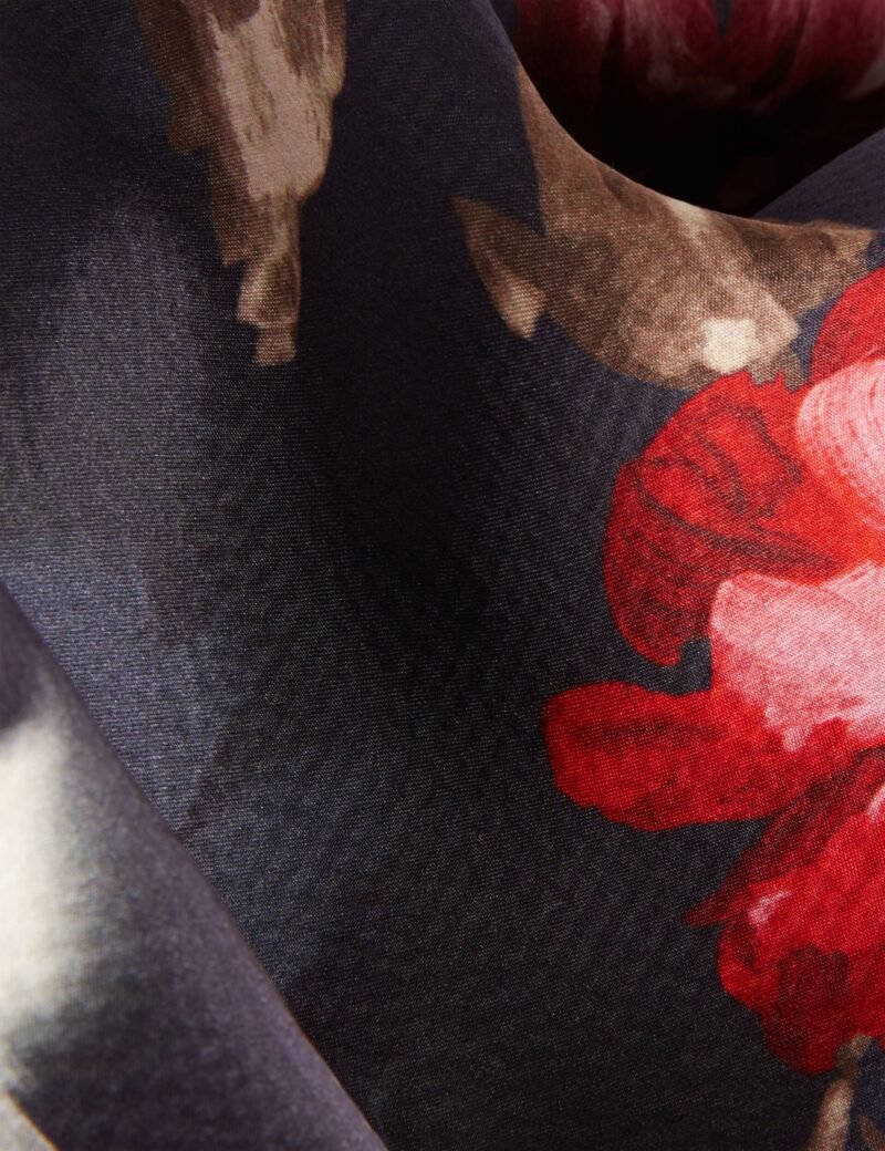 TEEAAH Printed Silk Cape Scarf