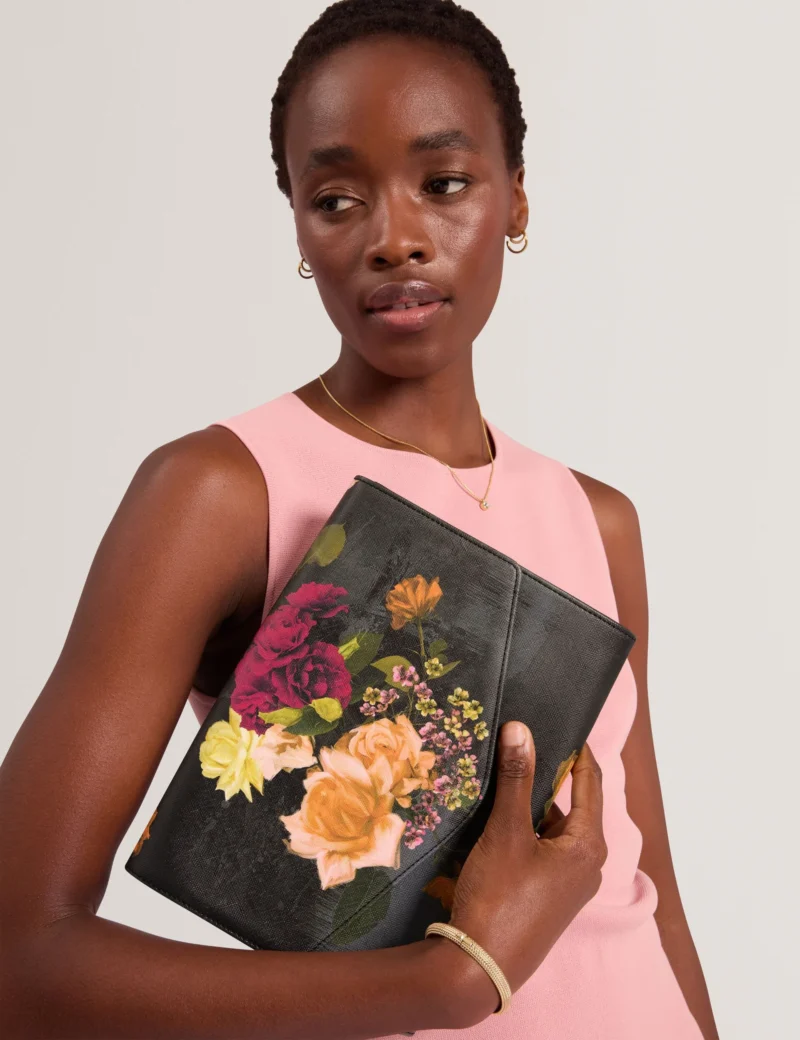 ALIXX Floral Printed Clutch Pouch