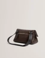 GINNAA Foldover Leather Crossbody Bag