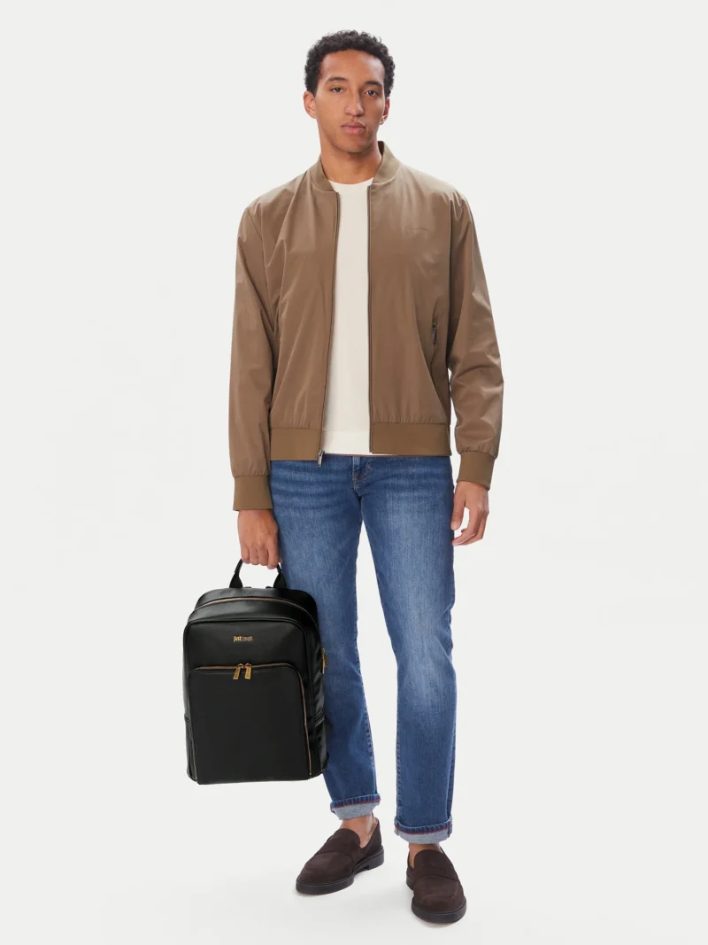Backpack with front zip pocket