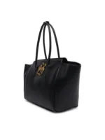 Large structured Shopper with Gold Snake Detail & Long Handles