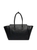 Large structured Shopper with Gold Snake Detail & Long Handles