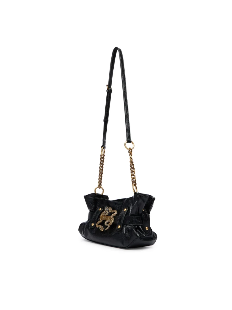 Crossbody bag with gold snake detail & Chain strap