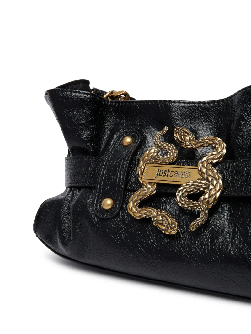 Crossbody bag with gold snake detail & Chain strap