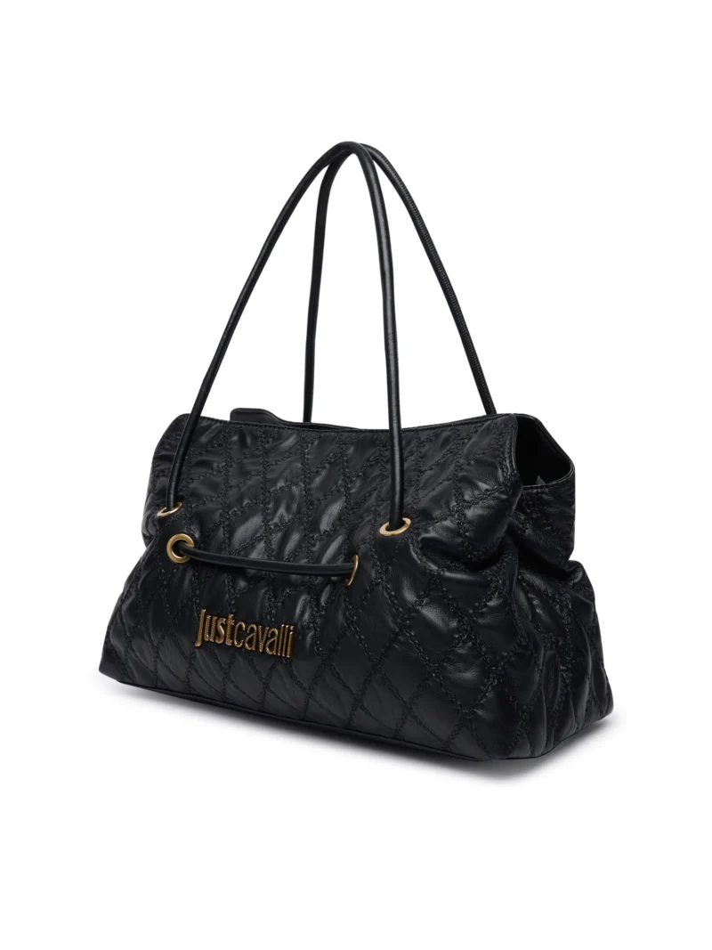Quilted shoulder slouchy Tote Bag