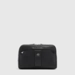 Men's Leather Clutch Bag with Removable Strap