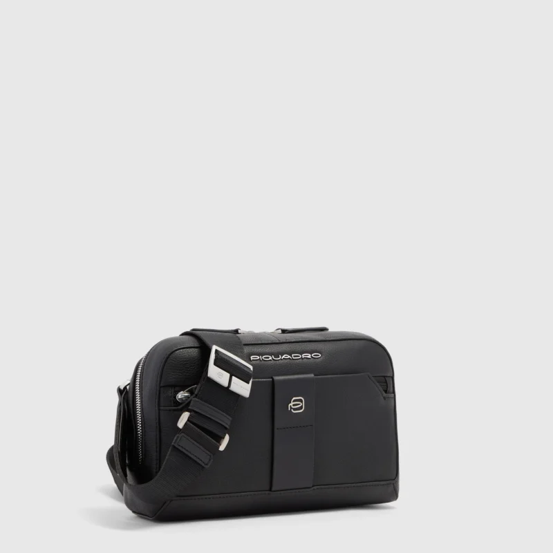 Men's Leather Clutch Bag with Removable Strap
