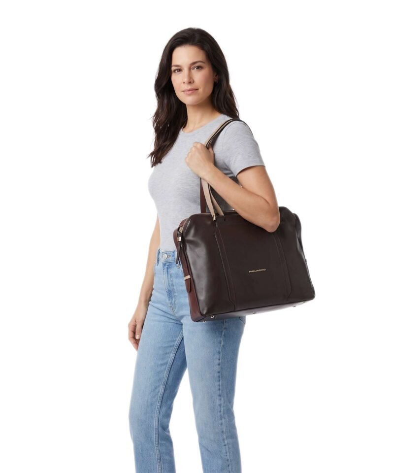Women's 14" Leather Laptop Tote Bag