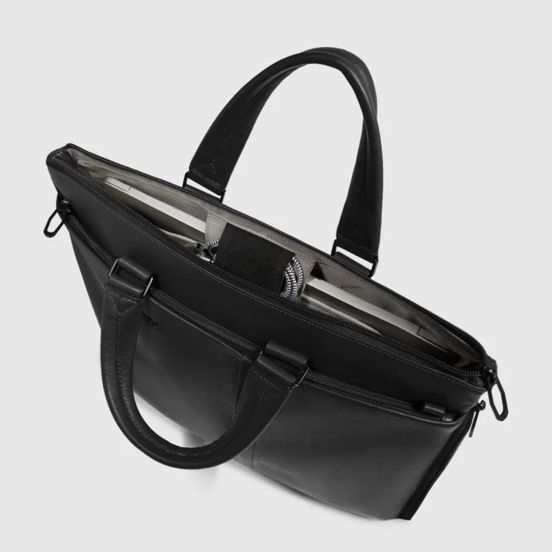Expandable Leather Laptop Bag 15.6"