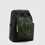Two-Compartment Leather Laptop Backpack 15.6"