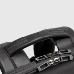 Two-Compartment Leather Laptop Backpack 15.6"