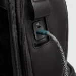 Two-Compartment Leather Laptop Backpack 15.6"