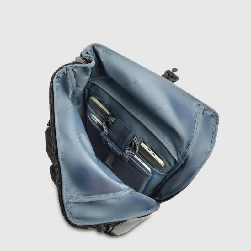 Roll-Top Laptop Backpack 15.6" with Bike Helmet Mesh