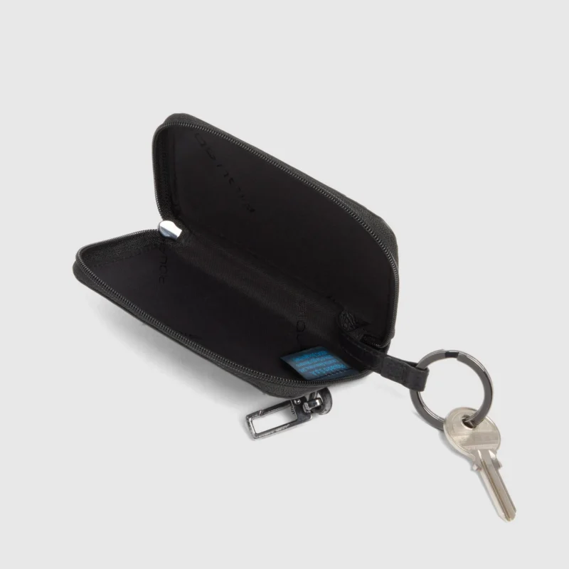 Leather Key Case with RFID-Protected Card Slots