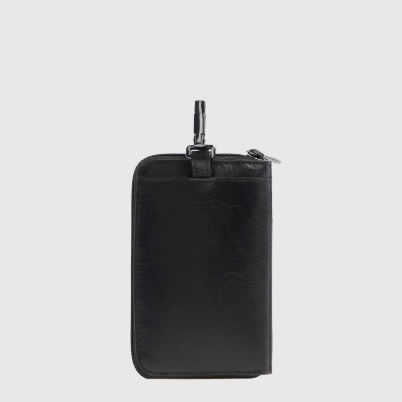 Leather Key Case with RFID-Protected Card Slots