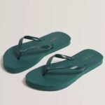 SHELYSS Printed Canvas Shopper and Flip Flops