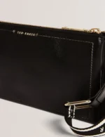 LARINDA Webbing Strap Leather Crossbody Bag