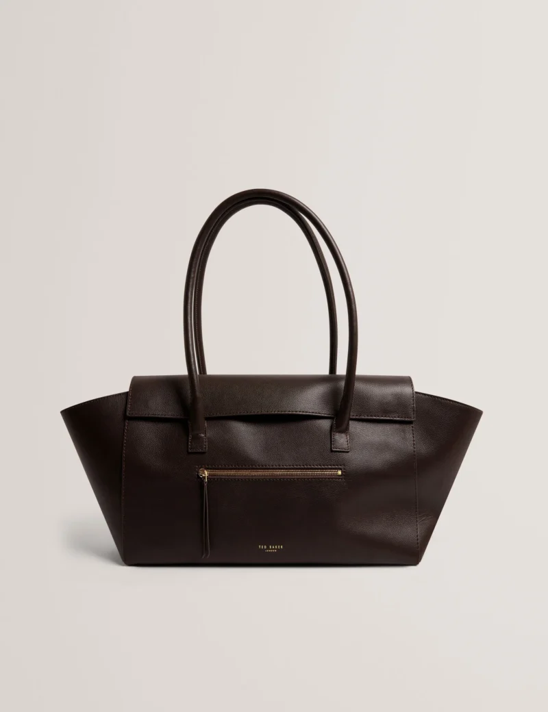TONIIE Large Wide Leather Tote Bag