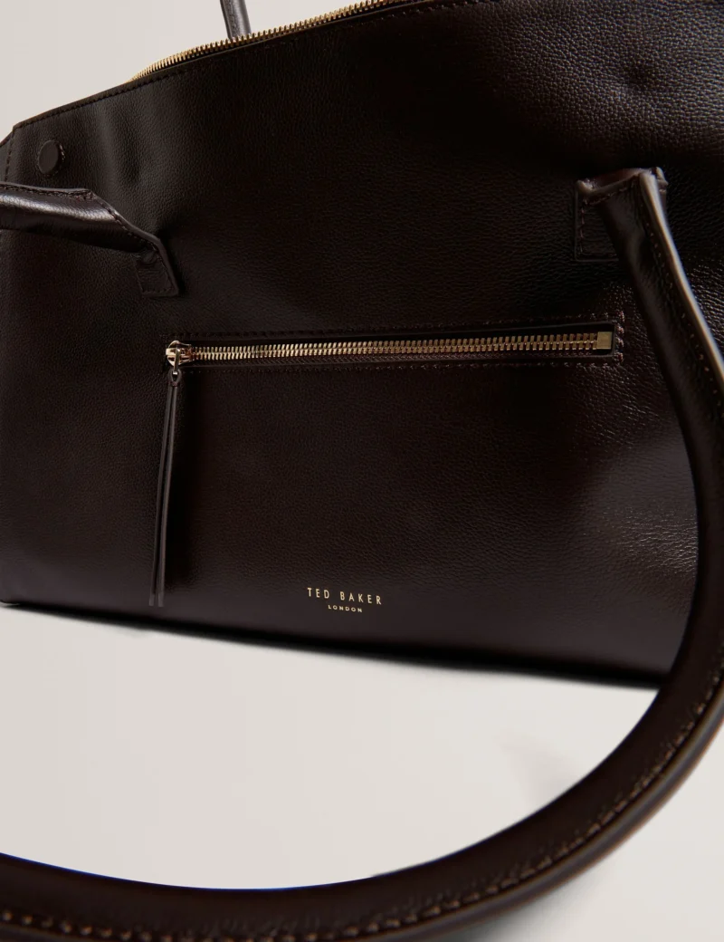 TONIIE Large Wide Leather Tote Bag