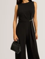 RONIAA Grab Handle Small Leather Tote Bag