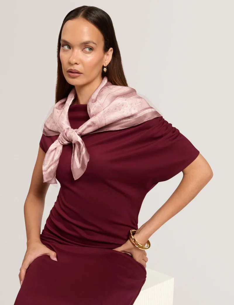 KENNEE Square Silk Printed Scarf