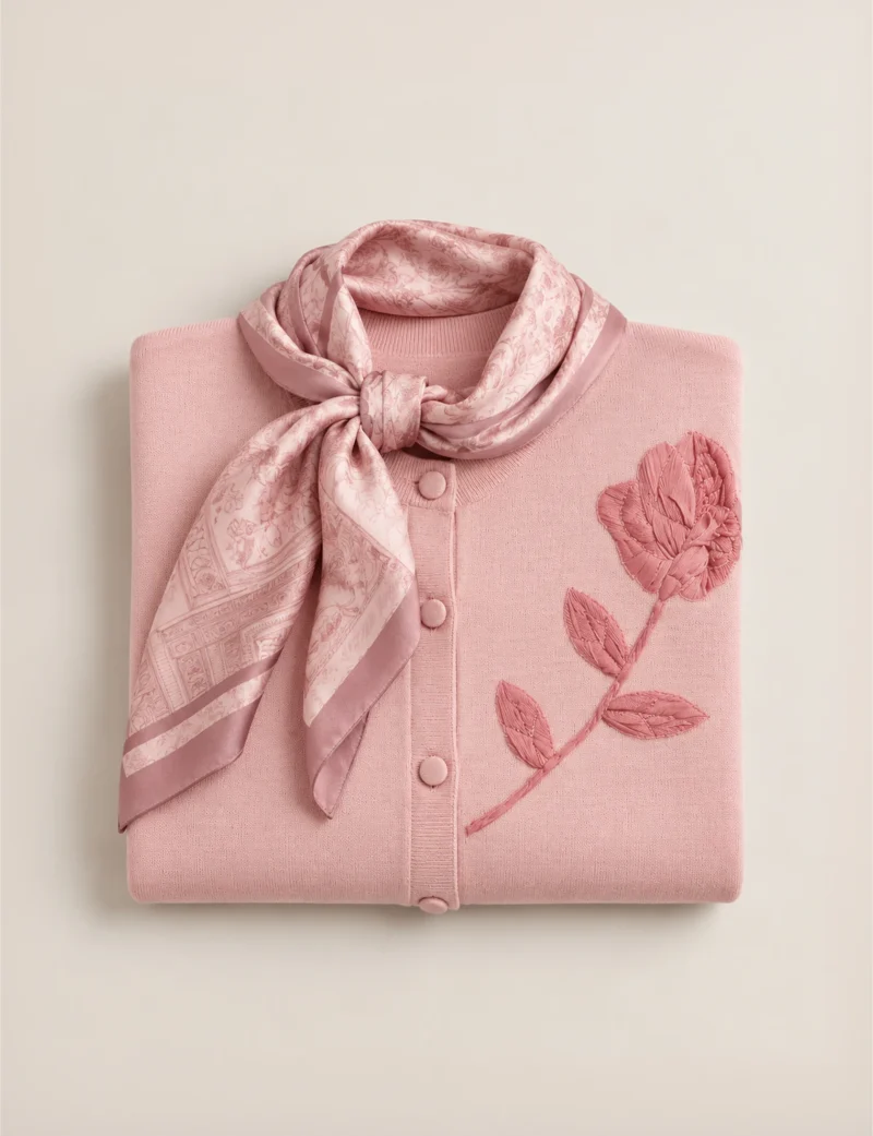 KENNEE Square Silk Printed Scarf