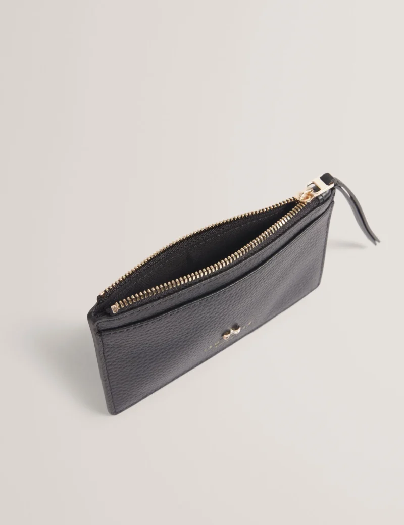 MYYRA Bow Detail Leather zip Card holder
